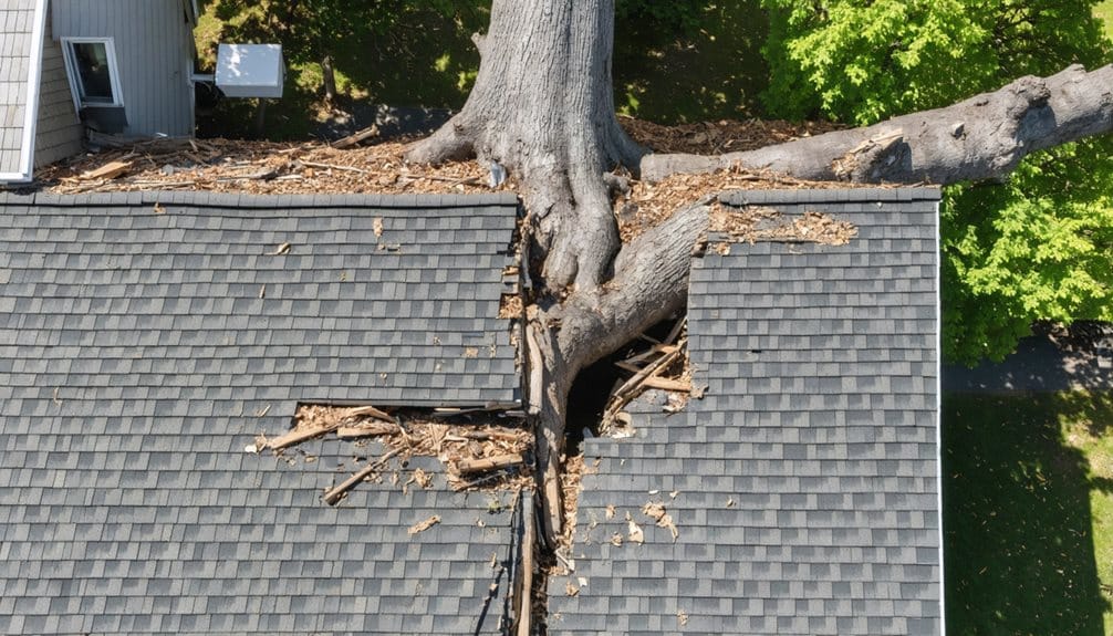 assessing roof damage safely